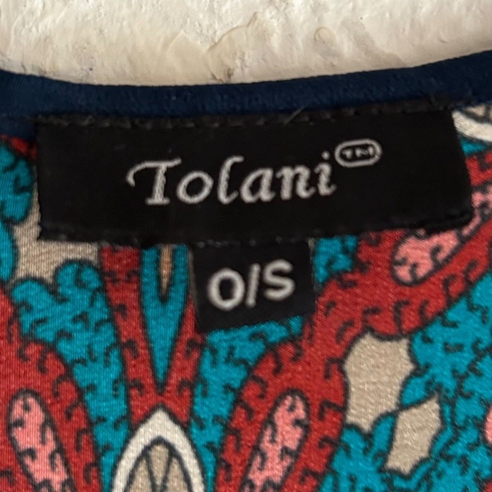 Tolani 100% Silk Boho Kimono / Open Front – O/S - Picture 5 of 6